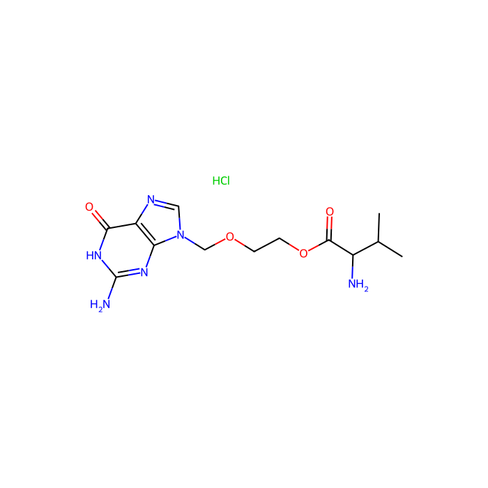 盐酸伐昔洛韦水合物, 人类疱疹病毒 1 DNA 聚合酶抑制剂