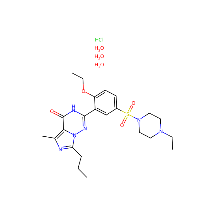 Vardenafil HCl Trihydrate