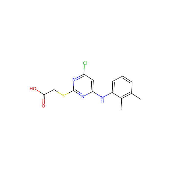 [4-氯-6-(2,3-茬胺基)-2-嘧啶硫代]乙酸, 过氧化物酶体增殖激活受体-α 的激动剂
