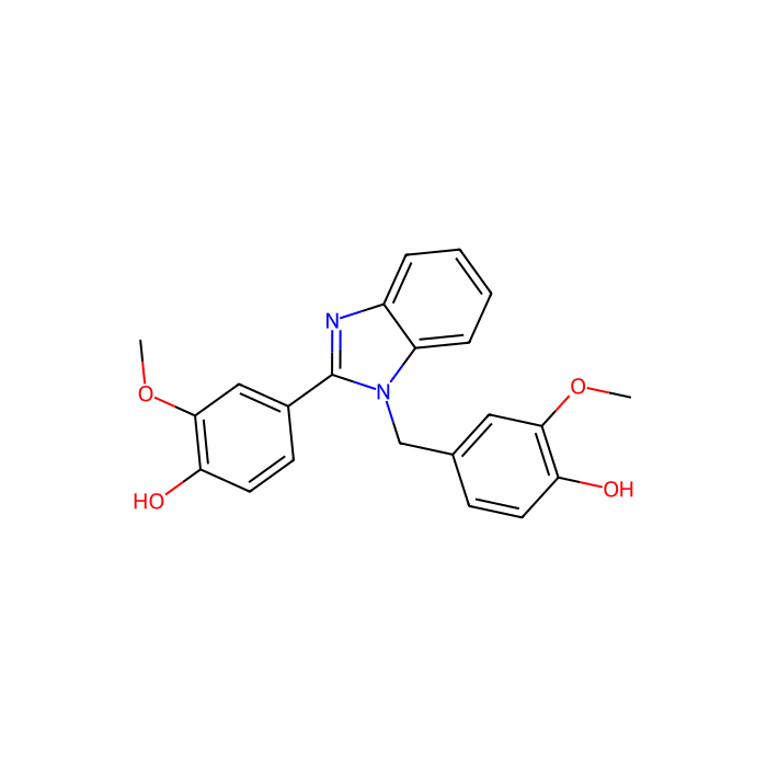 4-[1-(4-Hydroxy-3-methoxybenzyl)-1H-benzimidazol-2-yl]-2-methoxyphenol