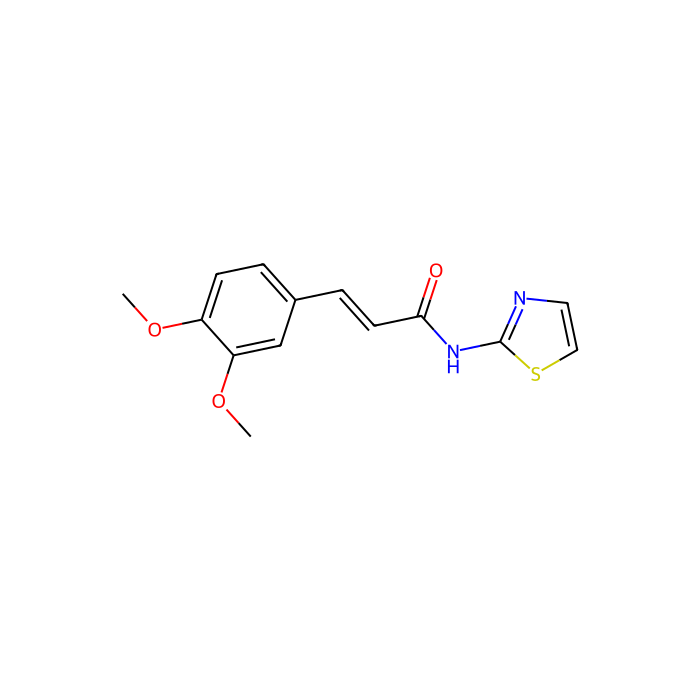 (2E)-3-(3,4-二甲氧基苯基)-N-2-噻唑基-2-丙烯酰胺