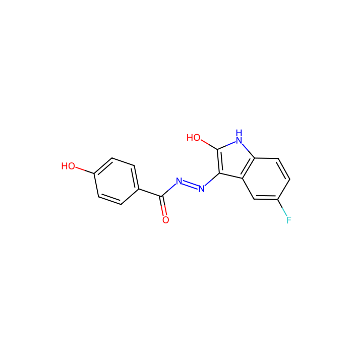 N'-（5-氟-2-氧代吲啉-3-亚基）-4-羟基苯并酰肼