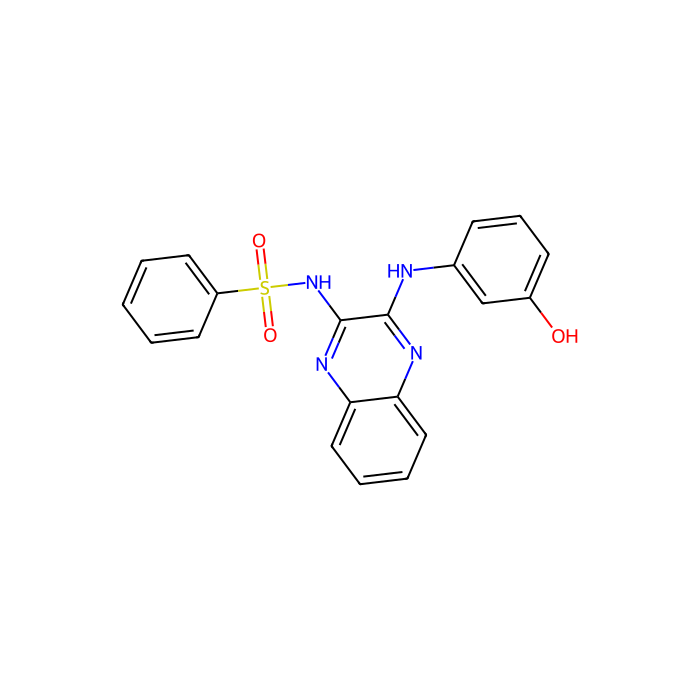 N-[3-[(3-Hydroxyphenyl)amino]-2-quinoxalinyl]benzenesulfonamide