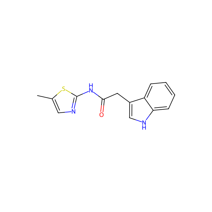 2-(1H-indol-3-yl)-N-(5-methyl-1,3-thiazol-2-yl)acetamide