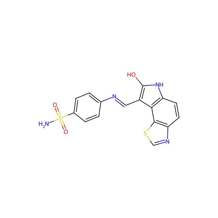 4-[[(Z)-(7-oxo-6H-pyrrolo[2,3-g][1,3]benzothiazol-8-ylidene)methyl]amino]benzenesulfonamide