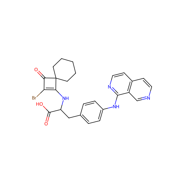 Zaurategrast,抑制剂, 整合素 α4β1;整合素 α4β7;整合素 α4亚基（抗原CD49D; VLA-4受体α4亚基）抑制剂