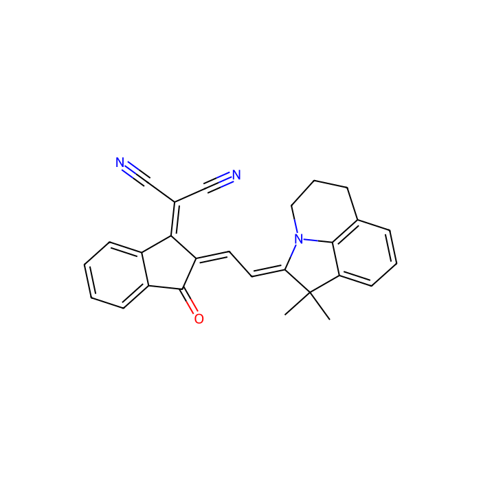 2-（（Z）-2-（（E）-2-（1,1-二甲基-5,6-二氢-1H-吡咯并[3,2,1-ij]]喹啉-2（4H）-亚烷基） 亚乙基）-3-氧代-2,3-二氢-1H-茚-1-基）丙二腈
