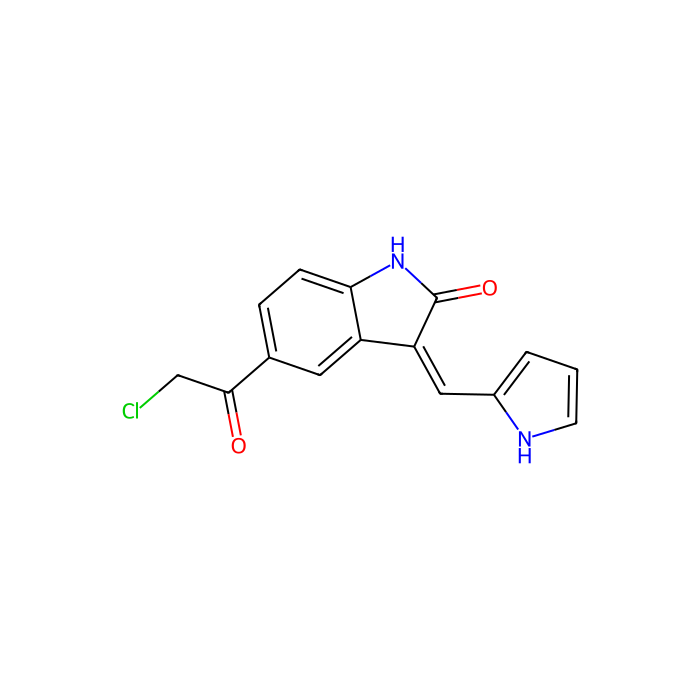 (3Z)-5-(2-chloroacetyl)-3-(1H-pyrrol-2-ylmethylidene)-1H-indol-2-one, NIMA 相关激酶 2 抑制剂