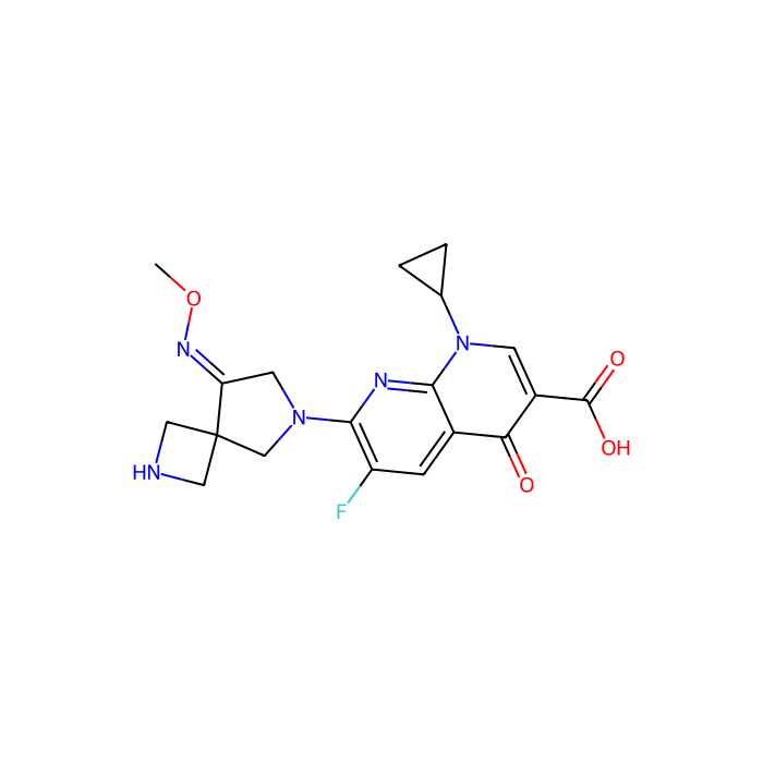 zabofloxacin, 细菌 DNA 回旋酶抑制剂