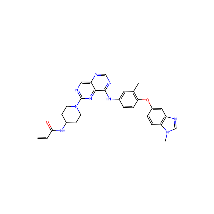 Zongertinib, 表皮生长因子受体抑制剂；erb-b2 受体酪氨酸激酶 2 抑制剂