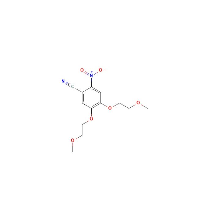 4,5-双(2-甲氧基乙氧基)-2-硝基苯甲腈