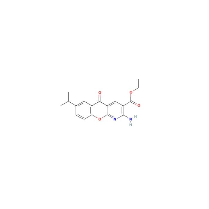 2-氨基-7-异丙基-5-氧代-5H-苯并吡喃并[2，3-b]吡啶-3-羧酸乙酯