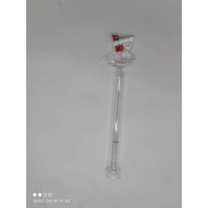 球磨口闪式层析柱,带四氟节门