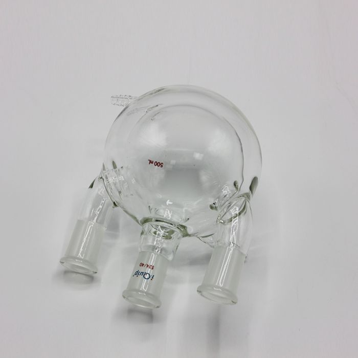 夹套全包式直三口球瓶