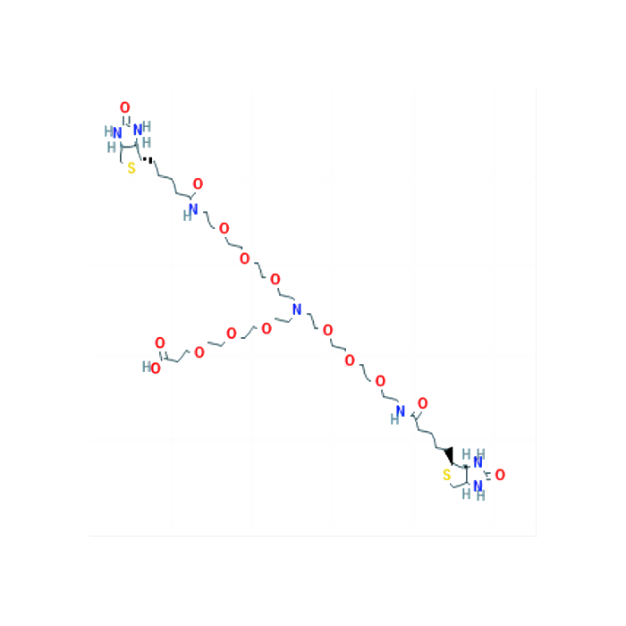 N-(acid-PEG3)-N-bis(PEG3-biotin)