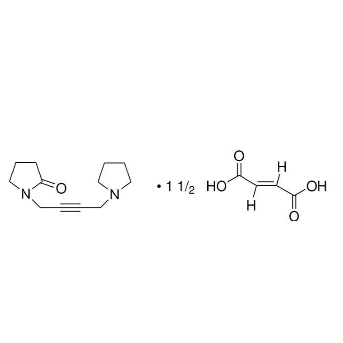 1-(4-[1-吡咯烷基]-2-丁炔基)-2-吡咯烷酮富马酸盐