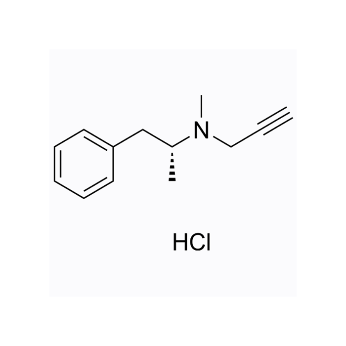 (R)-(-)-丙炔苯丙胺 盐酸盐, 单胺氧化酶 B 抑制剂