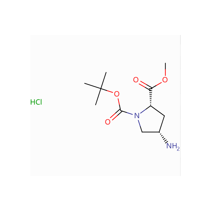 (2S,4S)-1-叔丁氧羰基-4-氨基吡咯烷-2-羧酸甲酯盐酸盐
