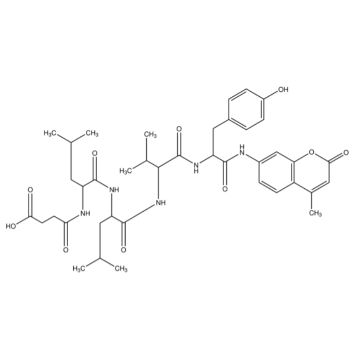 N-琥珀酰-Leu-Leu-Val-Tyr-7-氨基-4-甲基香豆素(三氟乙酸盐）
