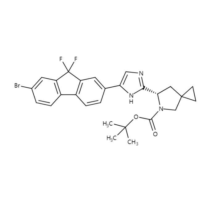 (S)-6-(5-(7-溴-9,9-二氟-9H-芴-2-基)-1H-咪唑-2-基)-5-氮杂螺[2.4]庚烷-5-甲酸