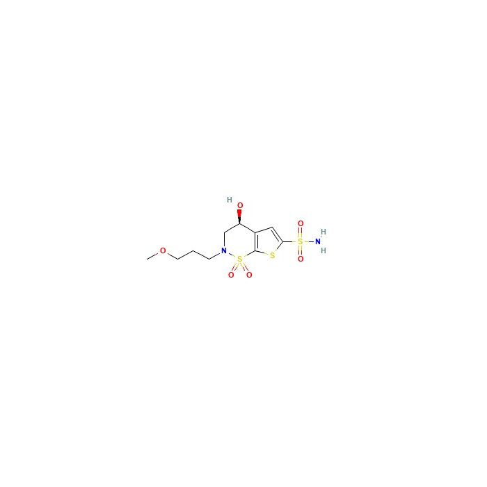 (S)-3,4-二氢-4-羟基-2-(3-甲氧丙基)-2H-噻吩并[3,2-e]-1,2-噻嗪-6-磺酰胺1,1-二氧化物
