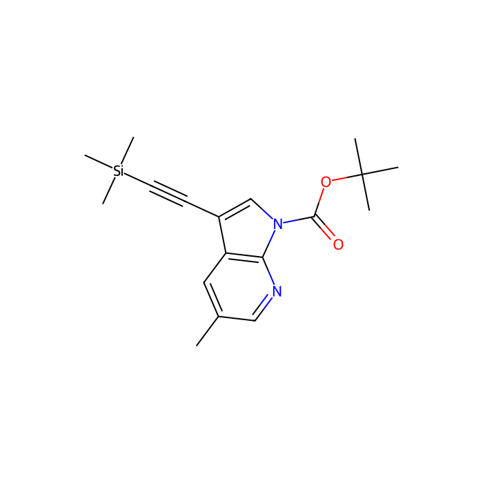 5-甲基-3-((三甲基甲硅烷基)乙炔)-1H-吡咯并[2,3-b]吡啶-1-羧酸叔丁酯