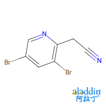 2-(3,5-dibromo-2-pyridyl)acetonitrile