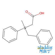 (+)-苄甲苯基硅基乙酸[用于以核磁共振旋光纯度测定]