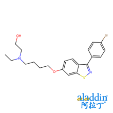 2-[4-[[3-(4-bromophenyl)-1,2-benzothiazol-6-yl]oxy]butyl-ethylamino]ethanol