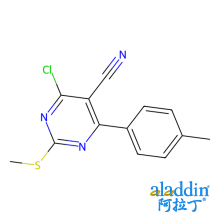 4-氯-6-(4-甲基苯基)-2-(甲硫基)嘧啶-5-腈