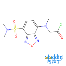 DBD-COCl [=4-(N,N-二甲基氨磺酰)-7-(N-氯甲酰甲基-N-甲氨基)-2,1,3-苯并恶二唑][HPLC标记用]