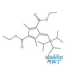 2,4-二甲基-5-[(三异丙基硅基)亚甲基]-1,3-环戊二烯-1,3-二羧酸二乙酯 (顺反混合物)