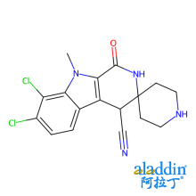 7',8'-dichloro-9'-methyl-1'-oxo-1',2',4',9'-tetrahydrospiro[piperidine-4,3'-pyrido[3,4-b]indole]-4'-carbonitrile