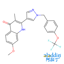 7-methoxy-3-methyl-2-[1-[[4-(trifluoromethoxy)phenyl]methyl]pyrazol-4-yl]-1H-quinolin-4-one