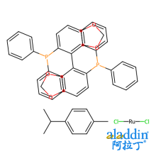 氯[(R)-(+)-5,5′-双(二苯基膦)-4,4′-二-1,3-苯并二噁茂](p-伞花素)氯化钌(II)