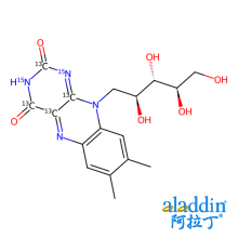 核黄素-(二氧嘧啶-¹³C₄,¹⁵N₂)