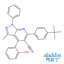 6-(4-tert-Butylphenyl)-4-(2-hydroxyphenyl)-3-methyl-1-phenyl-1H-pyrazolo[3,4-b]pyridine-5-carbonitrile