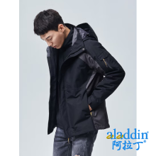 探路者（TOREAD）冲锋衣 秋冬情侣三合一抓绒可脱卸两件套 防水透湿防寒服