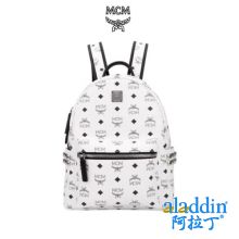 MCM STARK侧饰铆钉小号双肩包书包