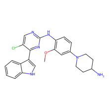 N-[4-(4-氨基-1-哌啶基)-2-甲氧基苯基]-5-氯-4-(1H-吲哚-3-基)-2-嘧啶胺