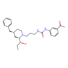 3-(3-acetylphenyl)-1-[3-[(2R,4S)-2-[(1S)-1-hydroxypropyl]-4-(phenylmethyl)piperidin-1-yl]propyl]urea