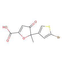 (+)-5-(5-bromothiophen-3-yl)-5-methyl-4-oxo-4,5-dihydro-furan-2-carboxylic acid