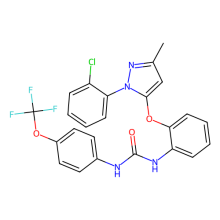 1-[2-[2-(2-chlorophenyl)-5-methylpyrazol-3-yl]oxyphenyl]-3-[4-(trifluoromethoxy)phenyl]urea