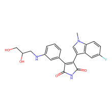 3-[3-(2,3-dihydroxypropylamino)phenyl]-4-(5-fluoro-1-methylindol-3-yl)pyrrole-2,5-dione