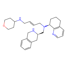 (E)-N-(oxan-4-yl)-N'-[[(3R)-1,2,3,4-tetrahydroisoquinolin-3-yl]methyl]-N'-[(8S)-5,6,7,8-tetrahydroquinolin-8-yl]but-2-ene-1,4-diamine
