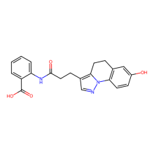 2-[3-(7-hydroxy-4,5-dihydropyrazolo[1,5-a]quinolin-3-yl)propanoylamino]benzoic acid