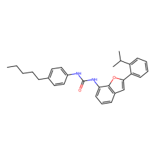 1-(4-pentylphenyl)-3-[2-(2-propan-2-ylphenyl)-1-benzofuran-7-yl]urea