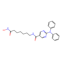 2-(二苯基氨基)-N-[7-(羟基氨基)-7-氧代庚基]-5-嘧啶甲酰胺